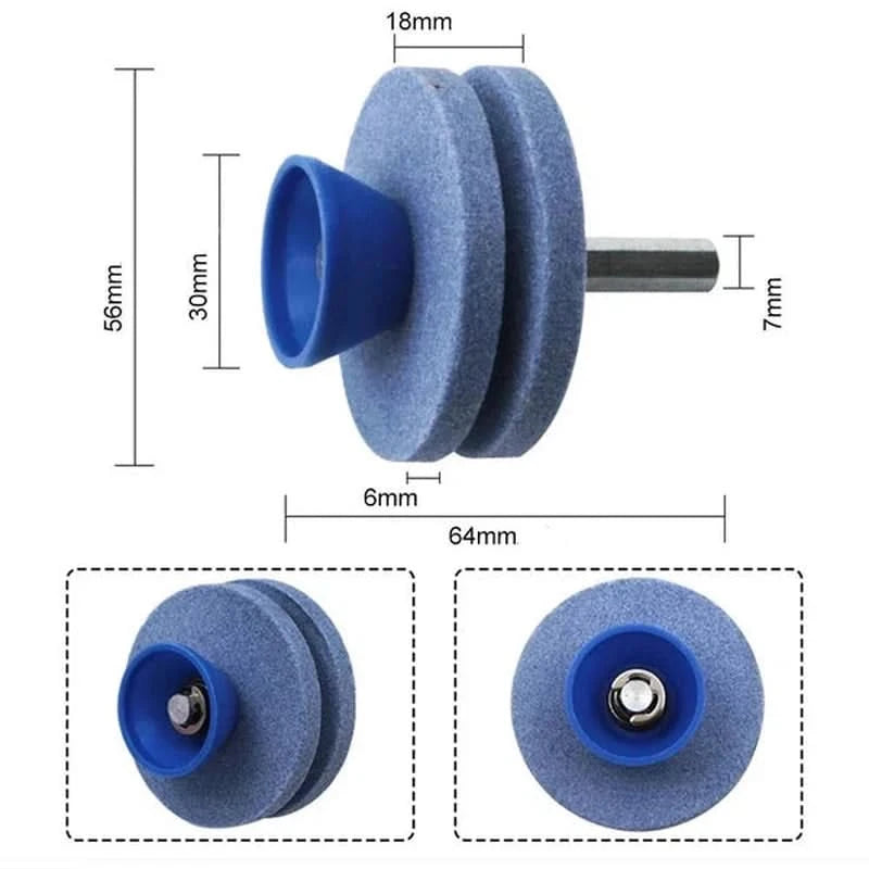 Affûteur rapide pour outils de jardin - Embout perceuse