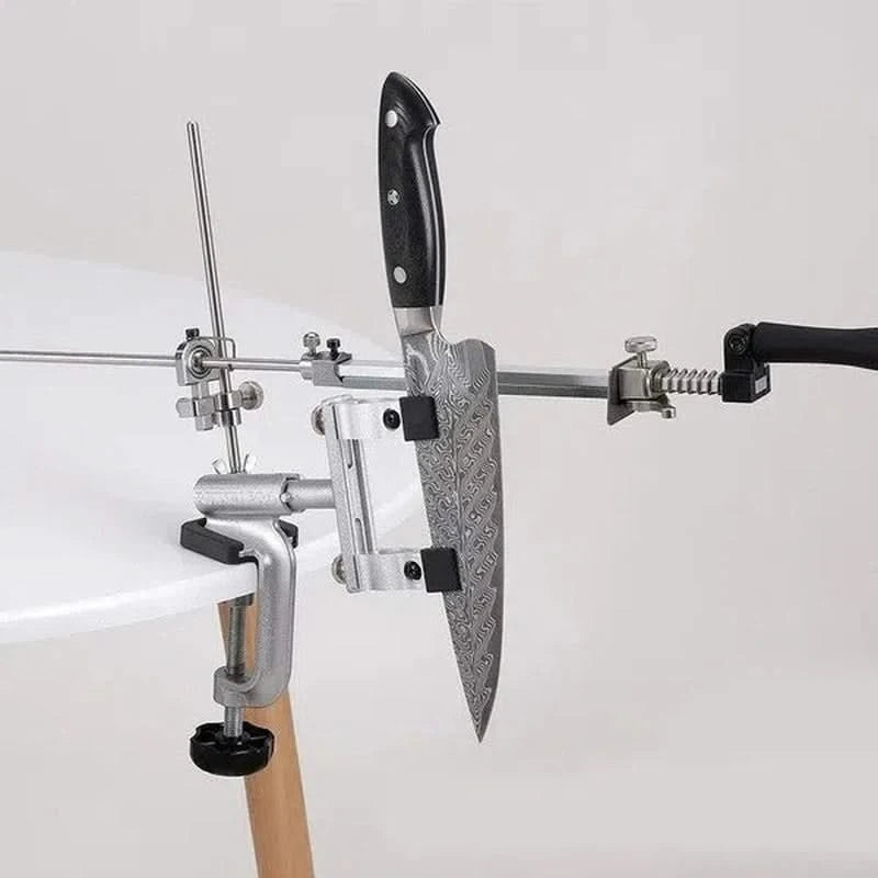 Aiguiseur à angle fixe professionnel - Support + Kit de Pierre à aiguiser