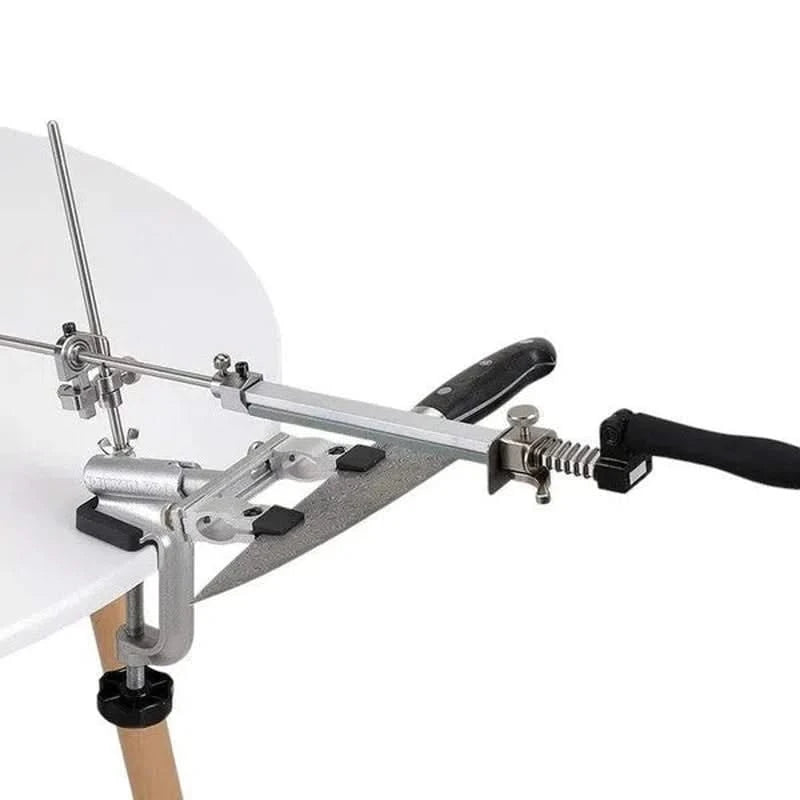 Aiguiseur à angle fixe professionnel - Support + Kit de Pierre à aiguiser