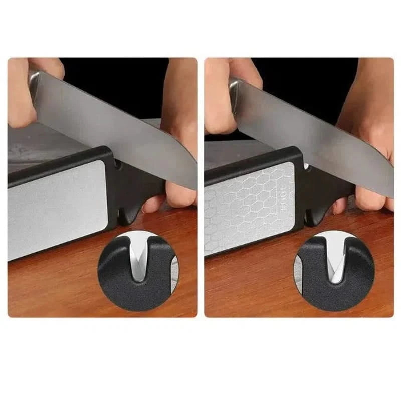 Aiguiseur de couteaux 5-en-1 avec barres diamantées 400/1000