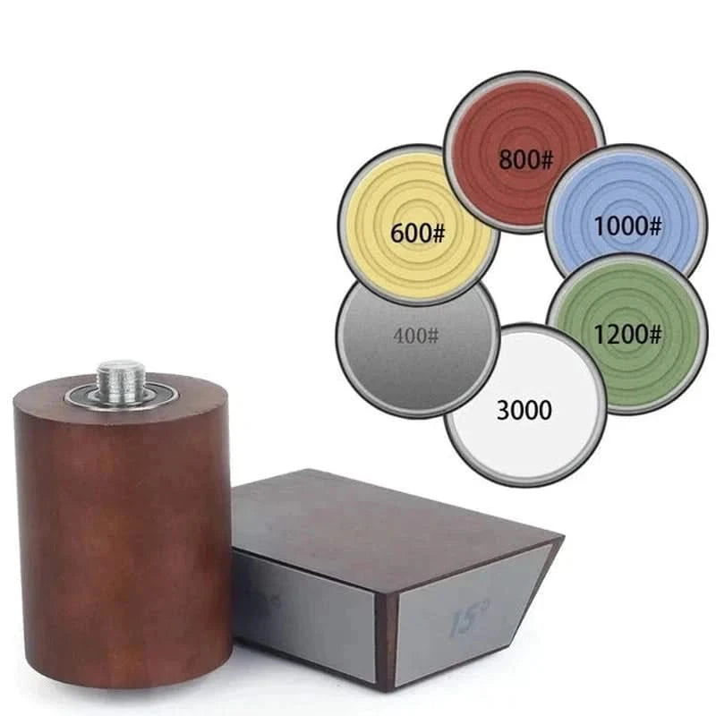Aiguiseur de couteaux à rouleau - Pack diamanté 4 grains : 240# à 1000#  Pierre à aiguiser : 600# 800# 1200# 3000# + Diamant 400#