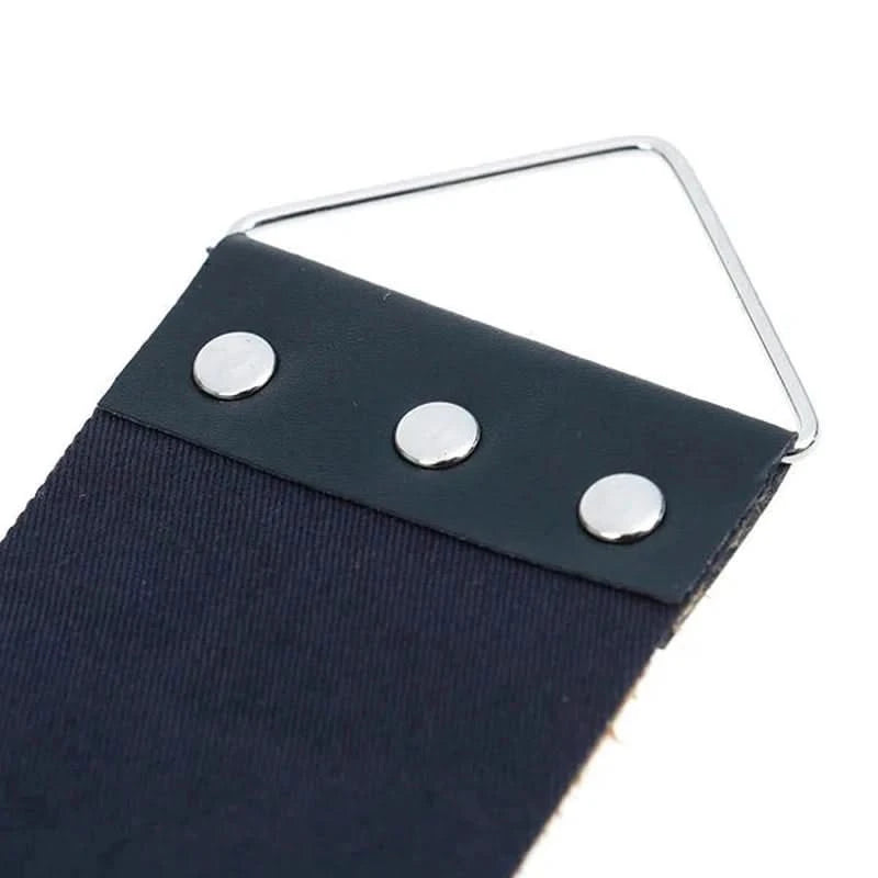 Ceinture d'affûtage en cuir double couche – 46 cm pour rasoirs droits et outils de coupe