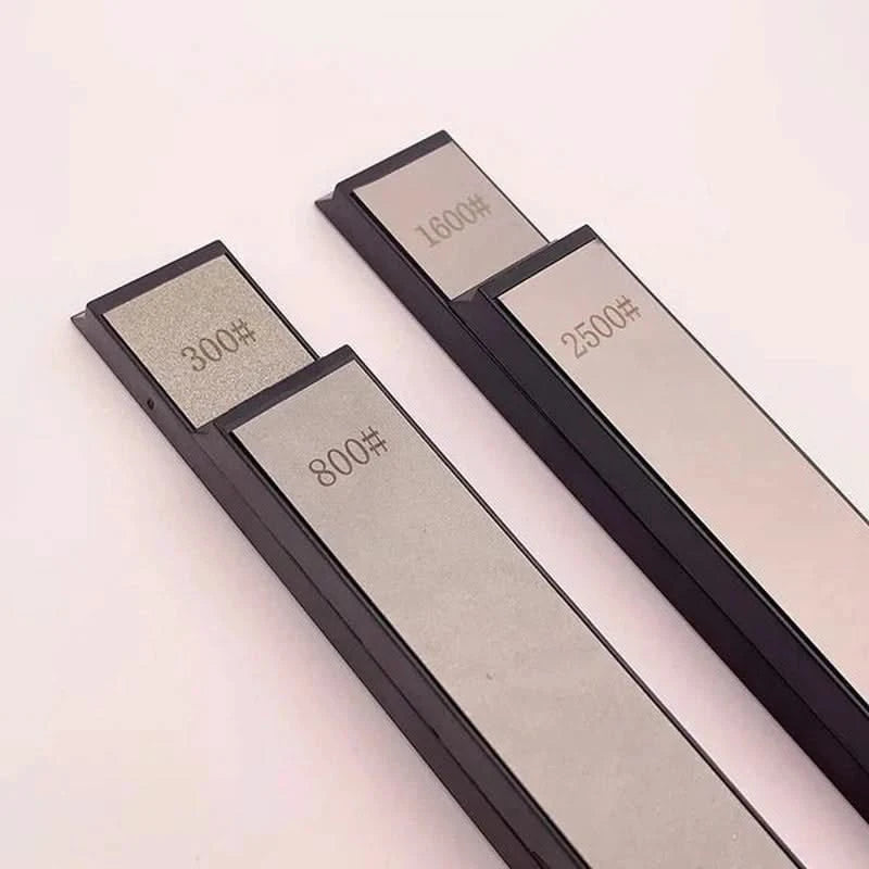 Lots 4 Pierre à aiguiser diamantée pour couteaux de cuisine 300# 800# 1600# 2500#