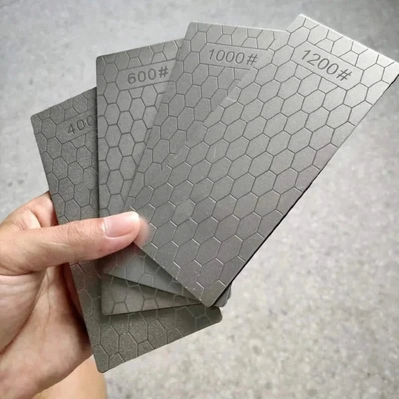 Pierre à aiguiser diamantée – Surface en nid d'abeille ultra-fine pour couteaux Image
