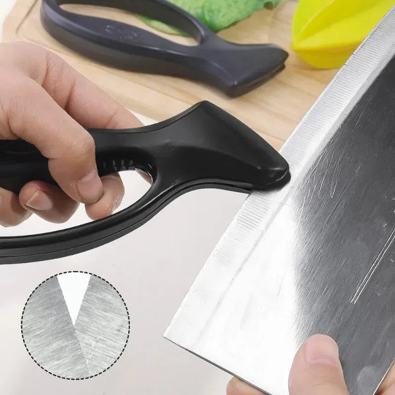 Aiguiseur de couteaux portable avec poignée