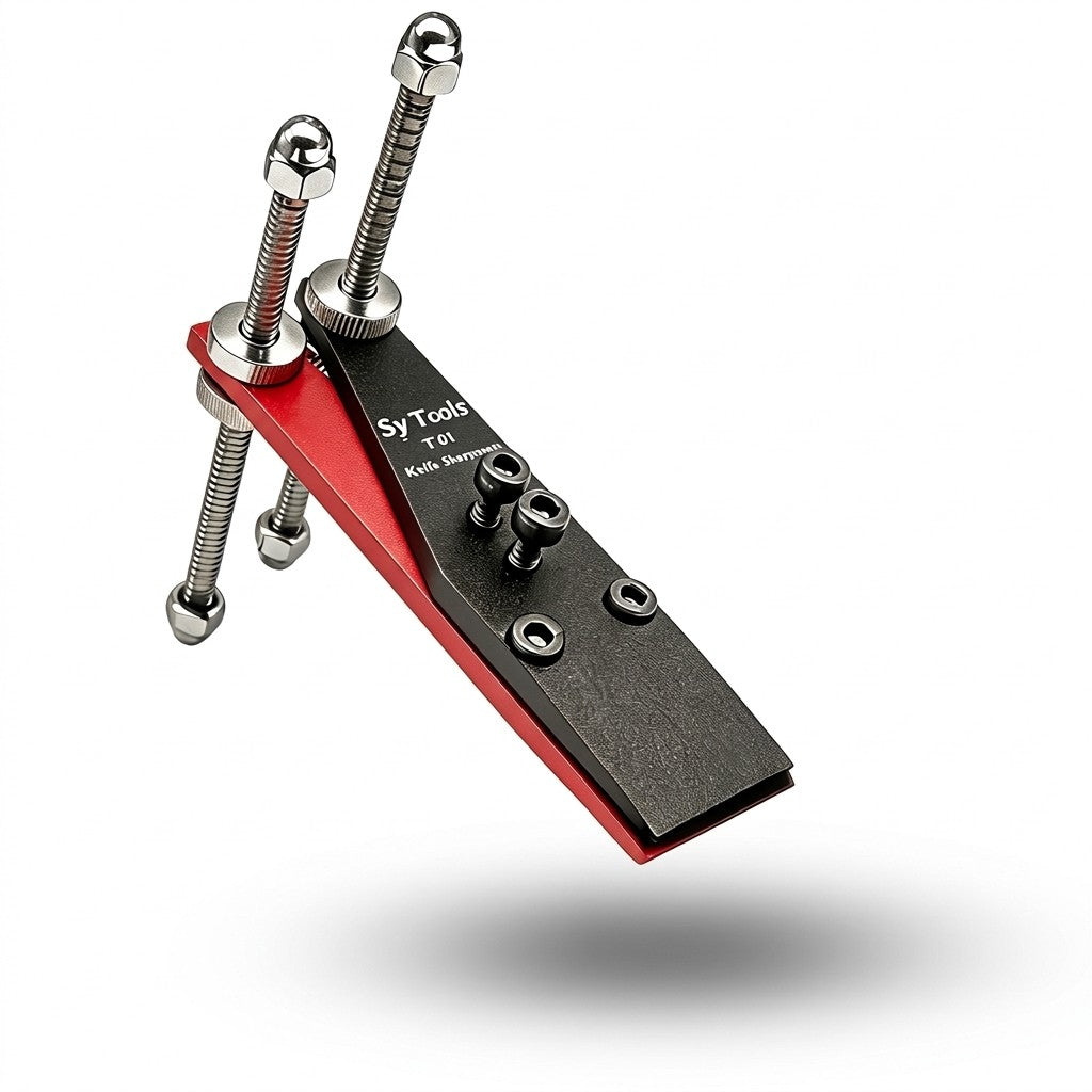 Guide d'affûtage à angle fixe T-01 en aluminium rouge et noir